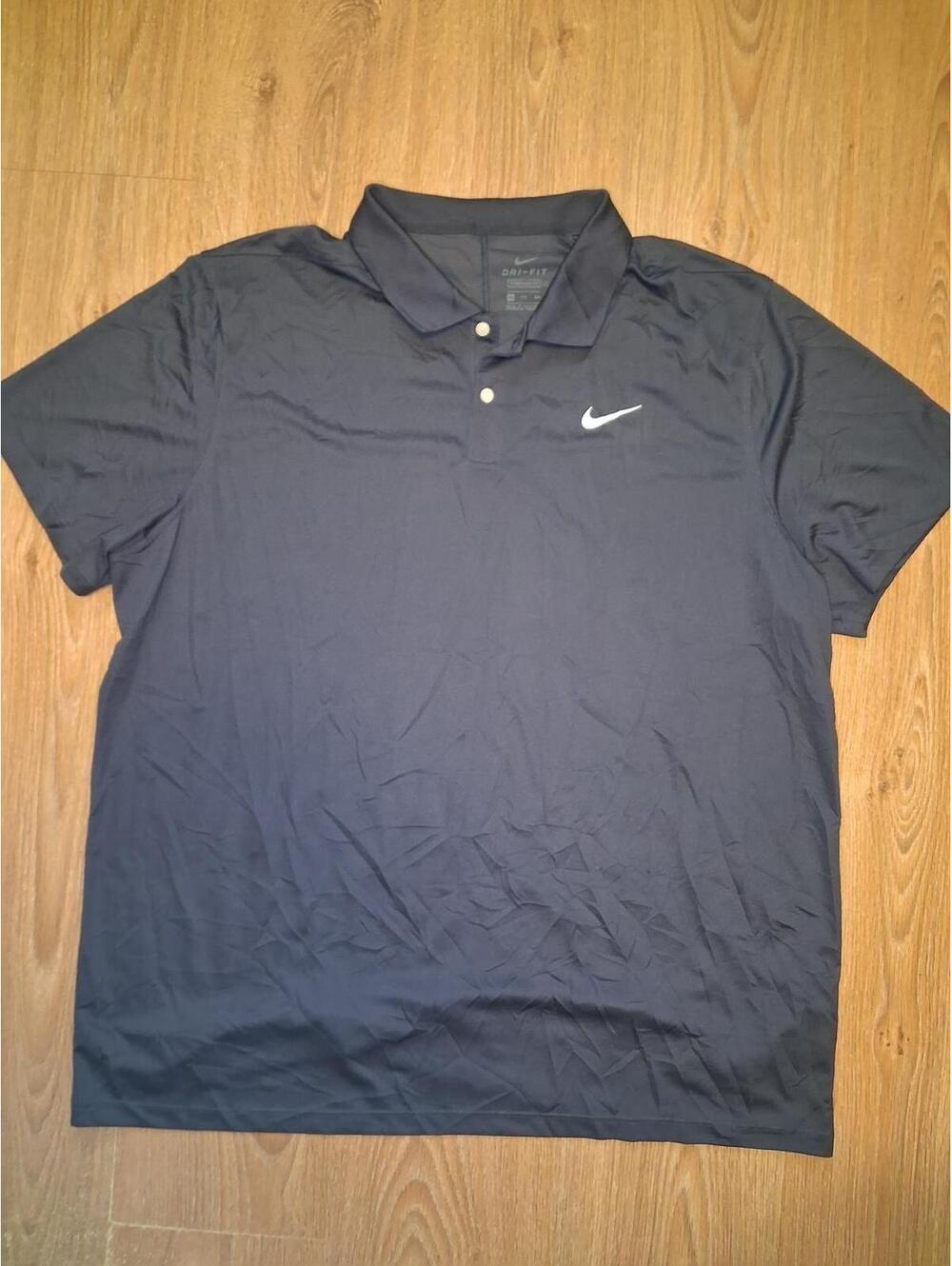 Nike Dri Fit Polo Shirt Mens XXL Gray Standard Fit